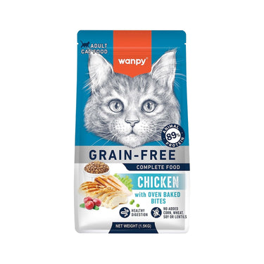 Wanpy Grain Free Complete Food for Adult Cat – Chicken Recipe - 500g
